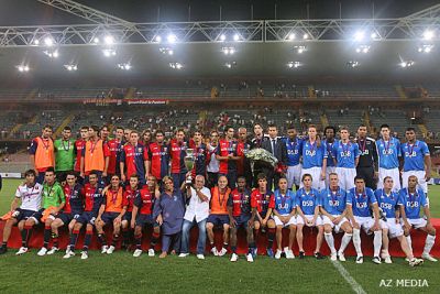 the teams of Genoa and AZ that played to win 13th Tropheo Spagnolo