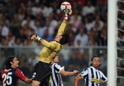 Marco Amelia against Juventus